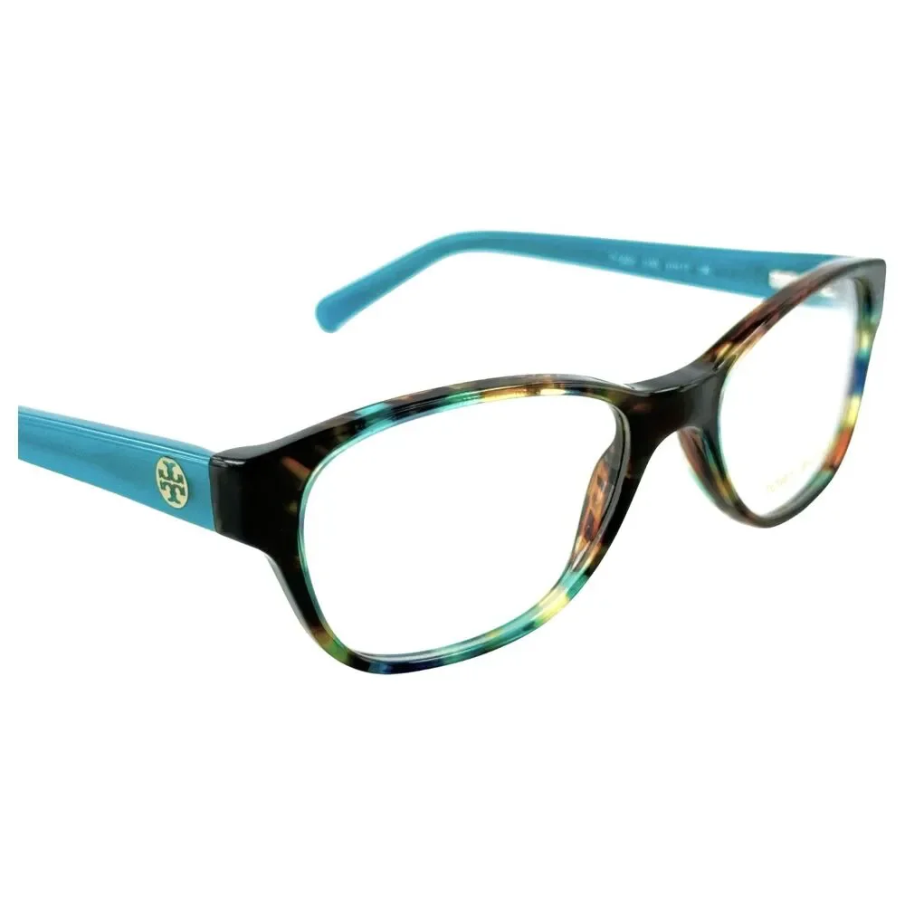 Tory Burch TY2031 Womens Plastic Eyeglass Frame 3153 Blue Brown Tortoise 51-17